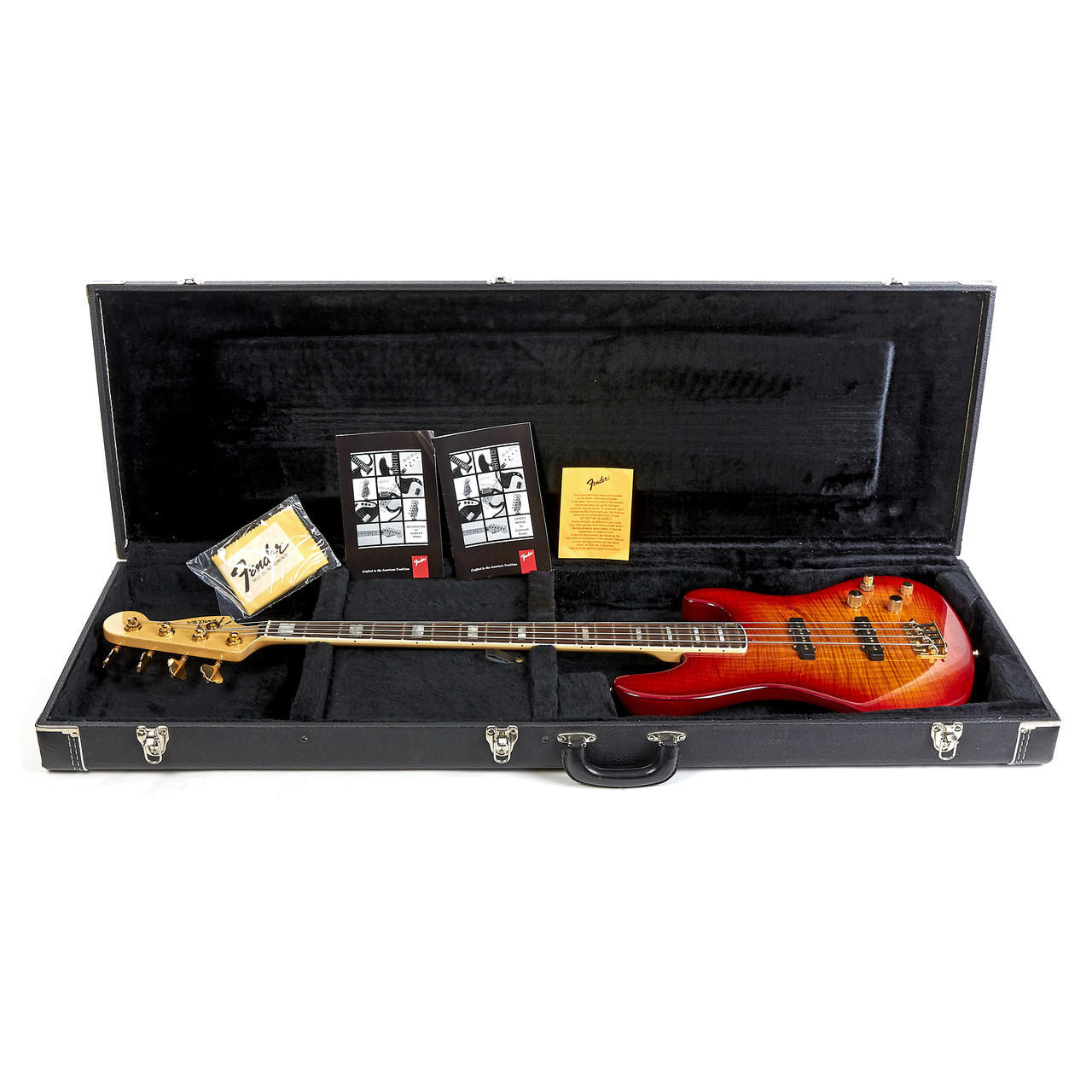 Used Fender American Deluxe Jazz Bass FMT Flame Maple 2011 | Cream 