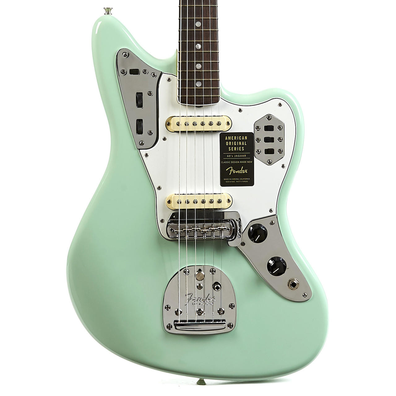 Used Fender American Original '60s Jaguar Surf Green 2018 | Cream