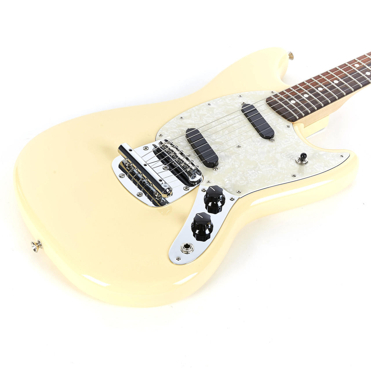 Fender American Performer Mustang Rosewood - Vintage White | Cream