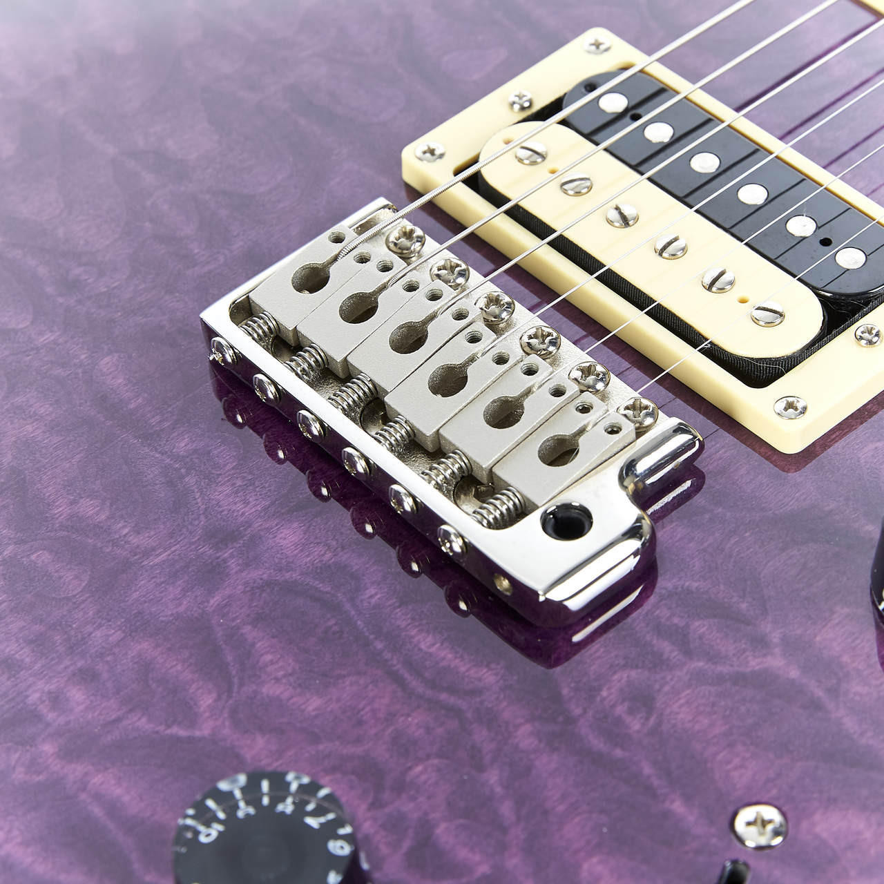 Used Paul Reed Smith PRS SE Custom 24 Trans Purple Quilt Top 2015