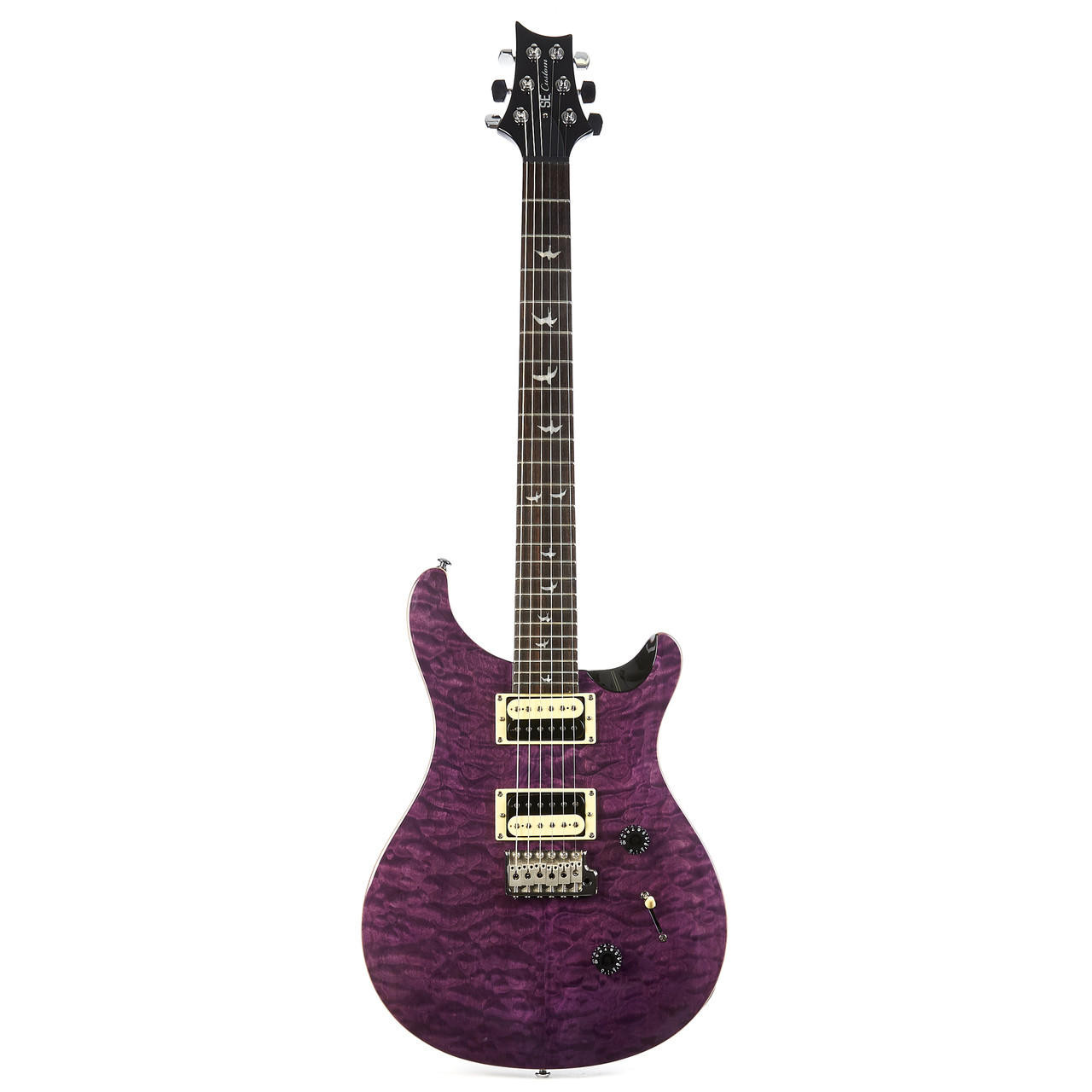 Used Paul Reed Smith PRS SE Custom 24 Trans Purple Quilt Top 2015