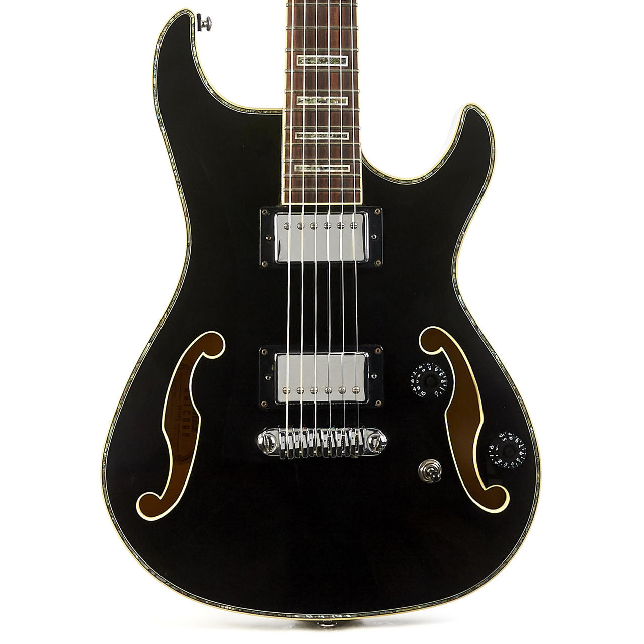 Used Ibanez Artcore AWD82LTD Semi-Hollow Body Black 2006 | Cream