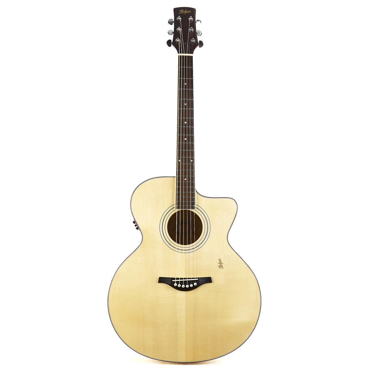 Used Hofner HA-JC05 Jumbo Acoustic Natural | Cream City Music