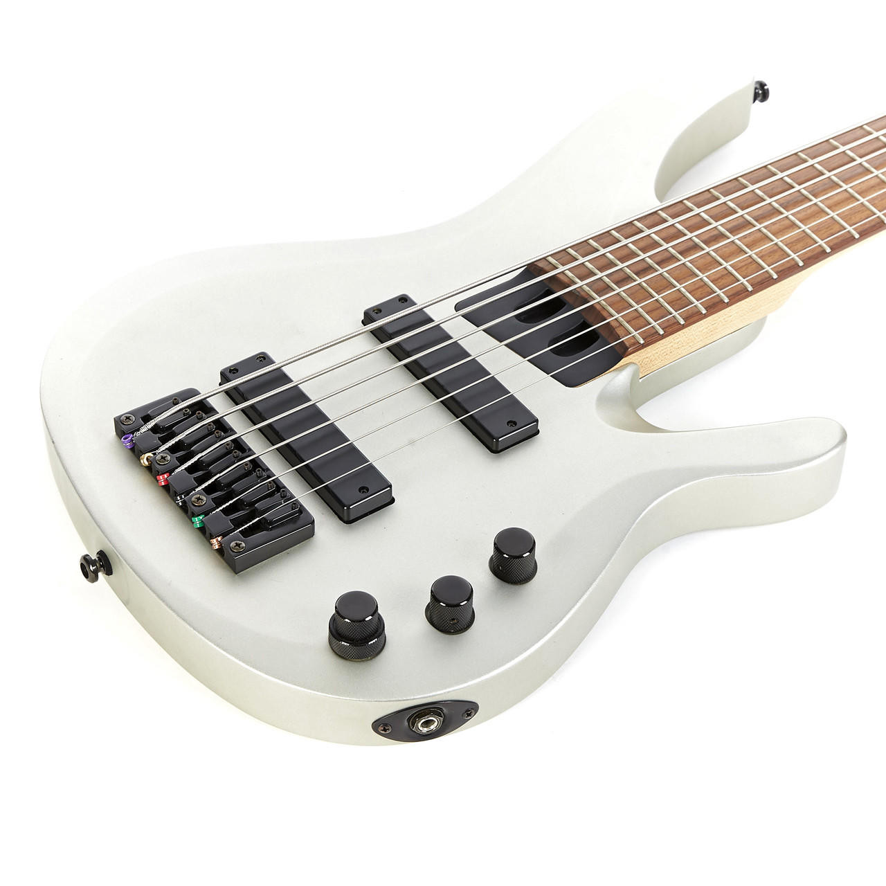 Used Washburn BB-6 6-String Bantam Bass Silver 2006 | Cream City Music