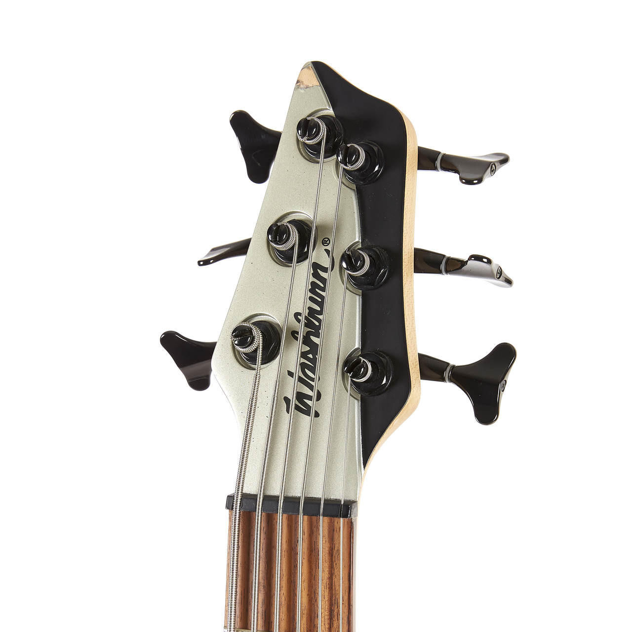 Used Washburn BB-6 6-String Bantam Bass Silver 2006 | Cream City Music
