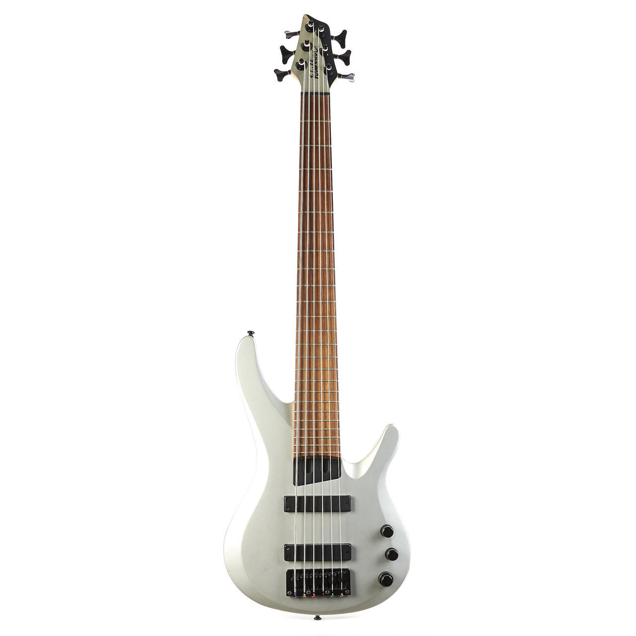 Used Washburn BB-6 6-String Bantam Bass Silver 2006 | Cream City Music