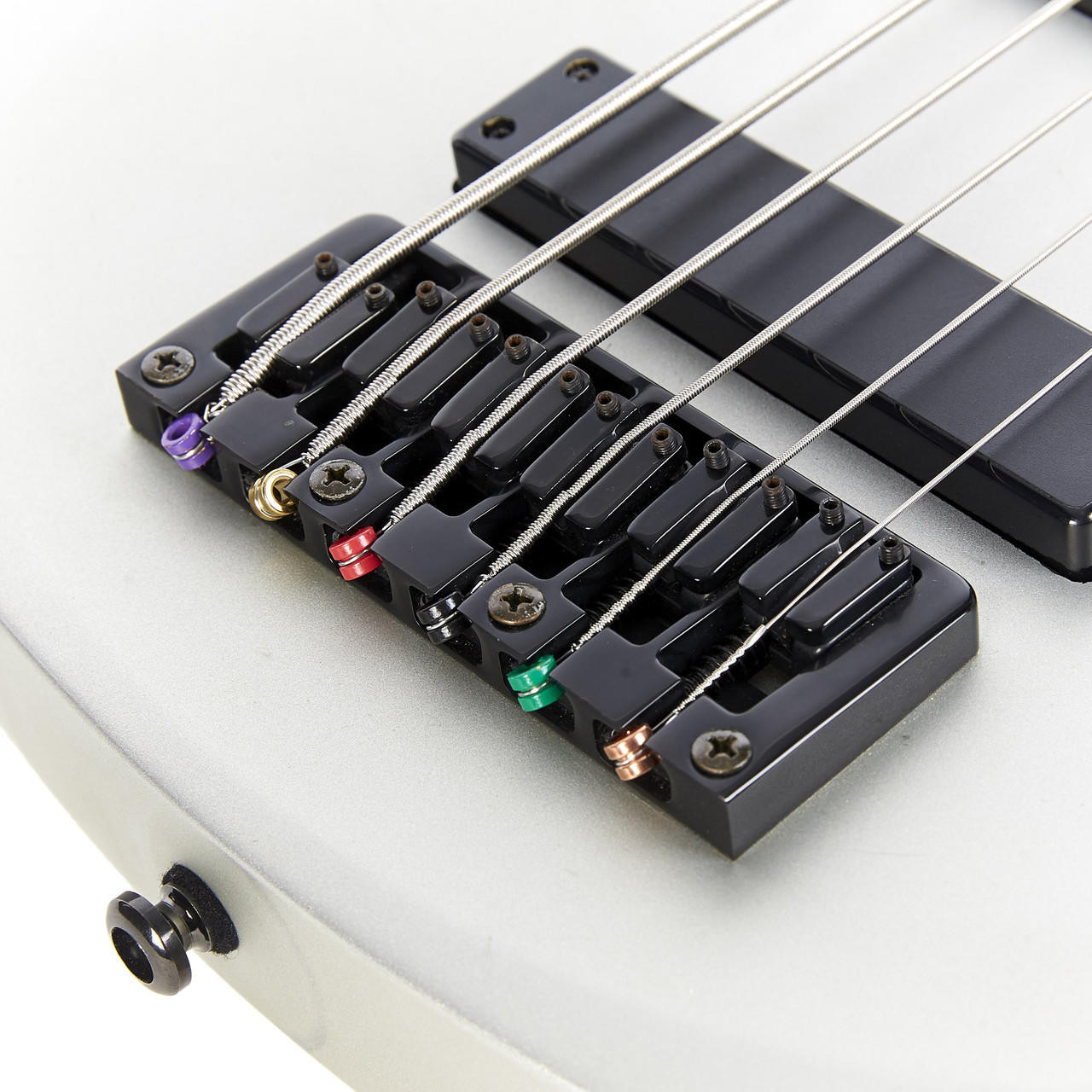 Used Washburn BB-6 6-String Bantam Bass Silver 2006 | Cream City Music