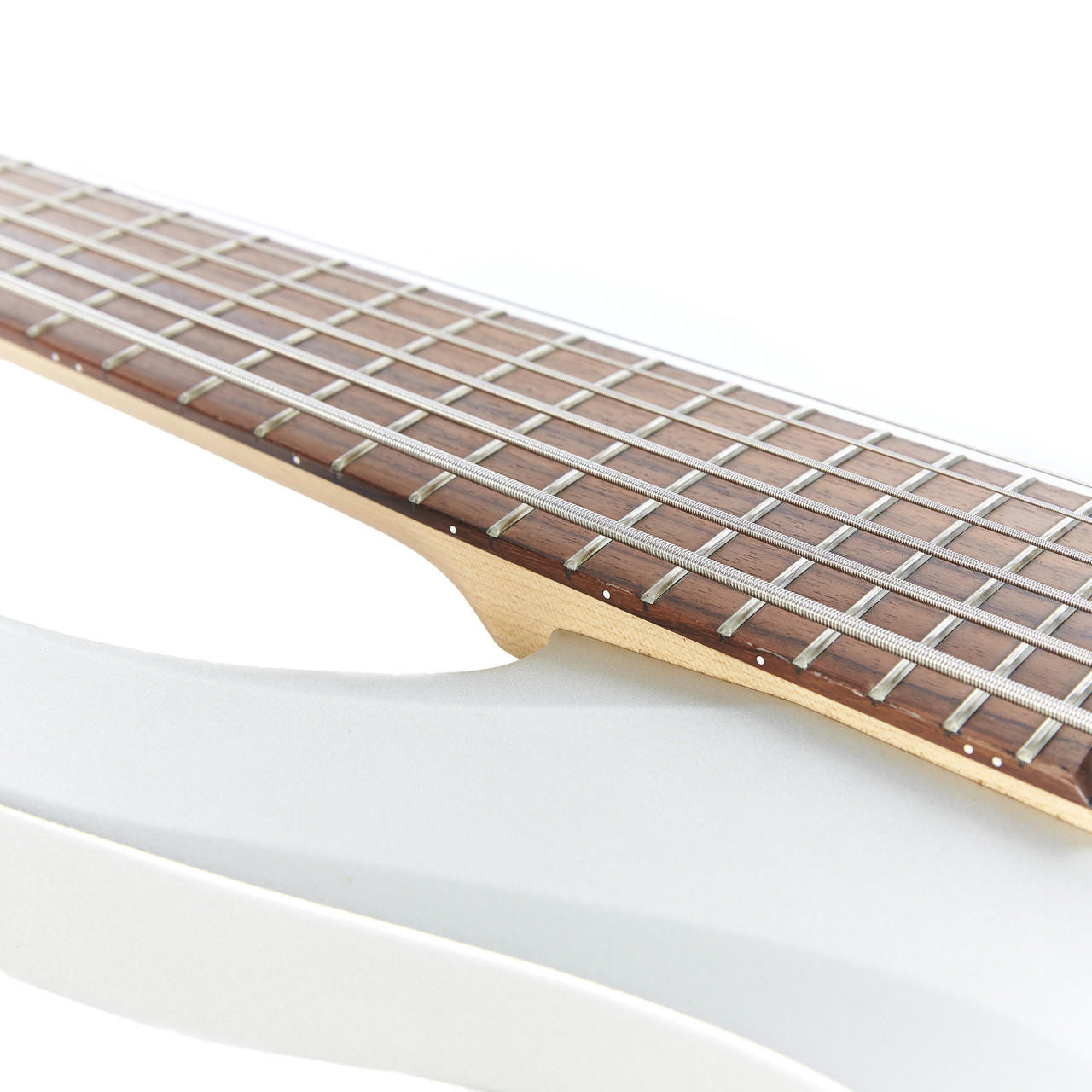Used Washburn BB-6 6-String Bantam Bass Silver 2006 | Cream City Music
