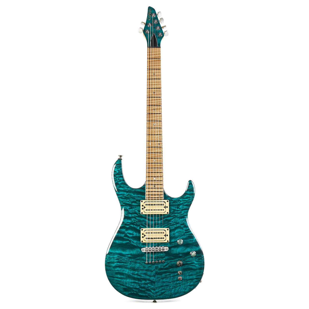 Used Carvin DC127 Quilt Top Turquoise | Cream City Music