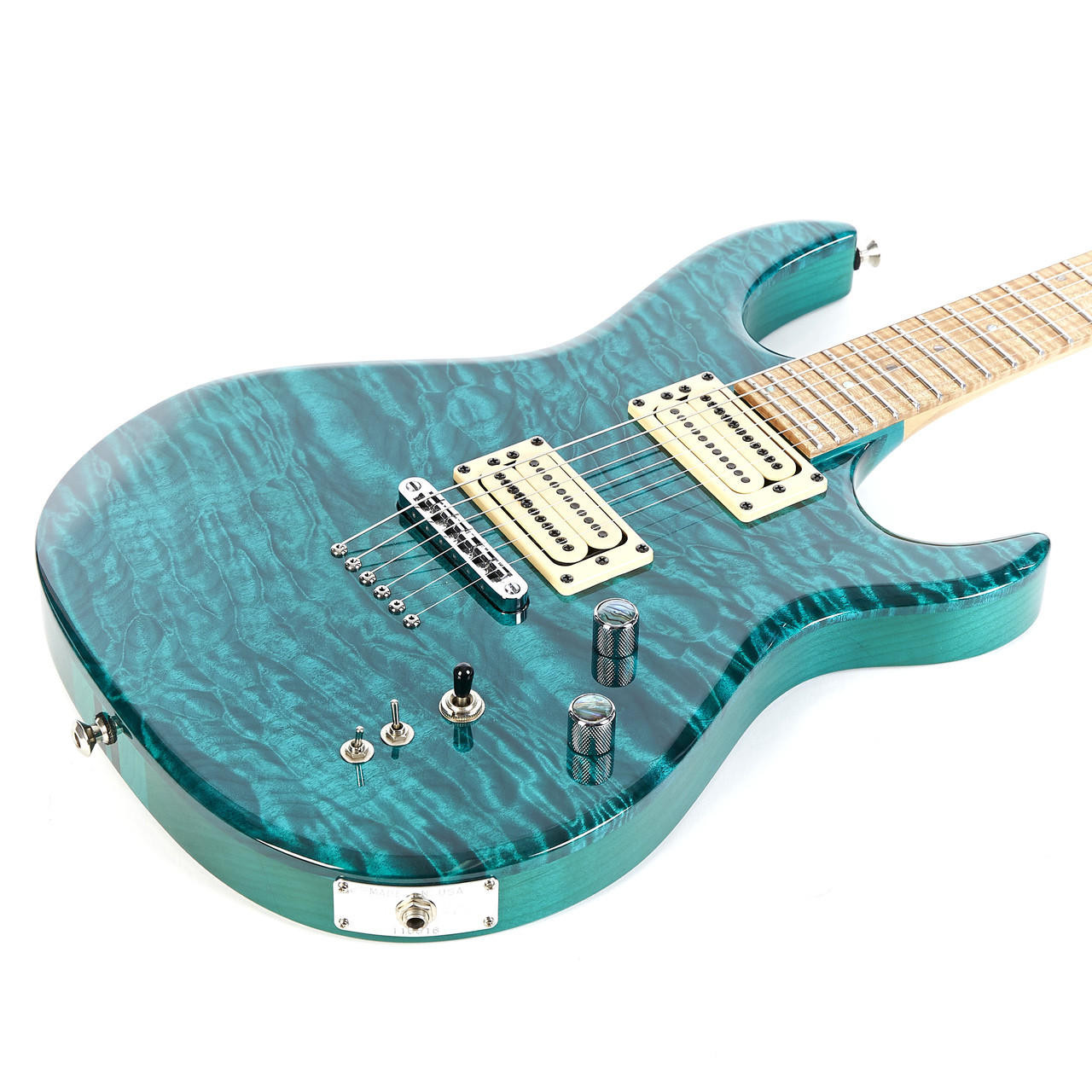 Used Carvin DC127 Quilt Top Turquoise | Cream City Music