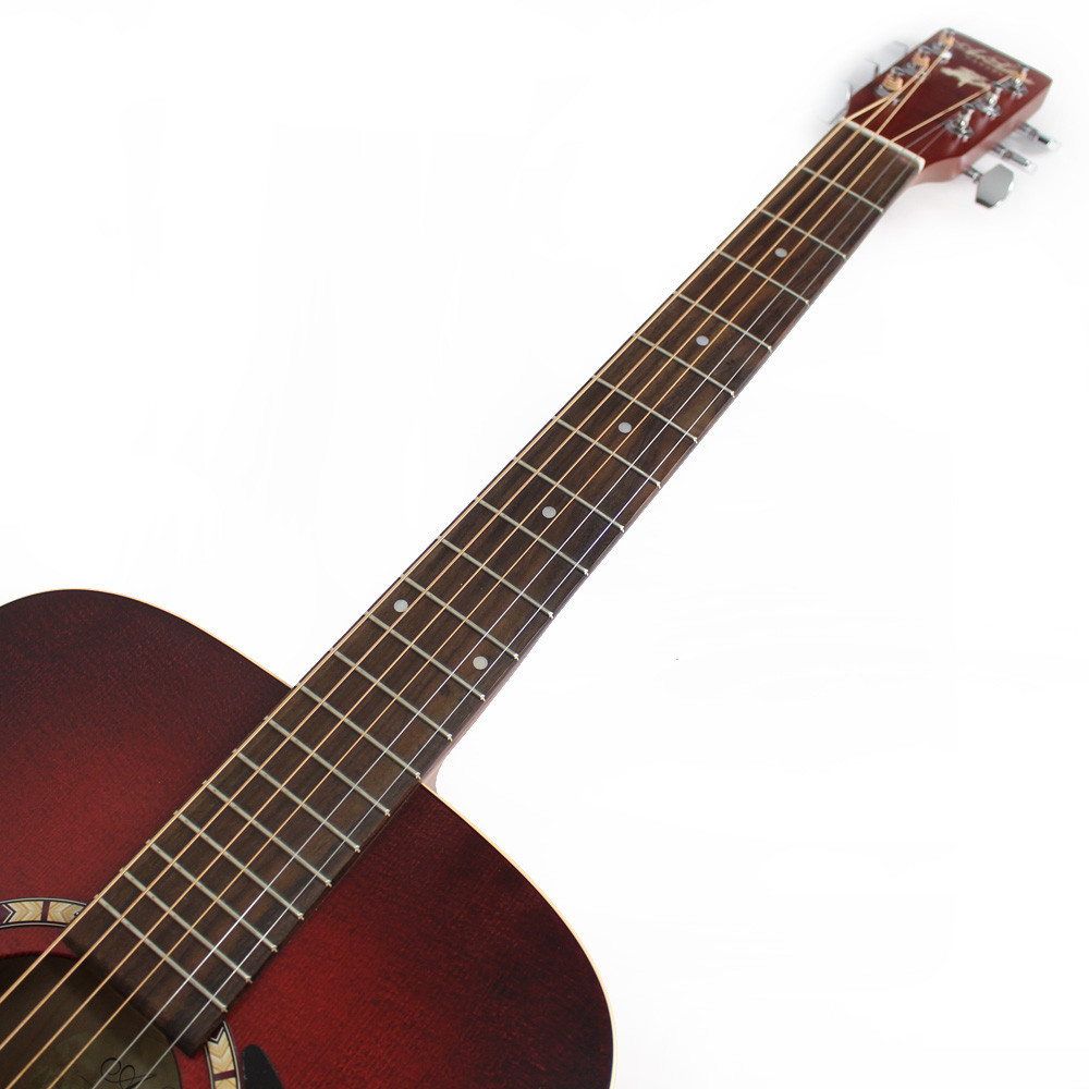 Art & Lutherie Dreadnought Spruce Burgundy Acoustic Guitar | Cream