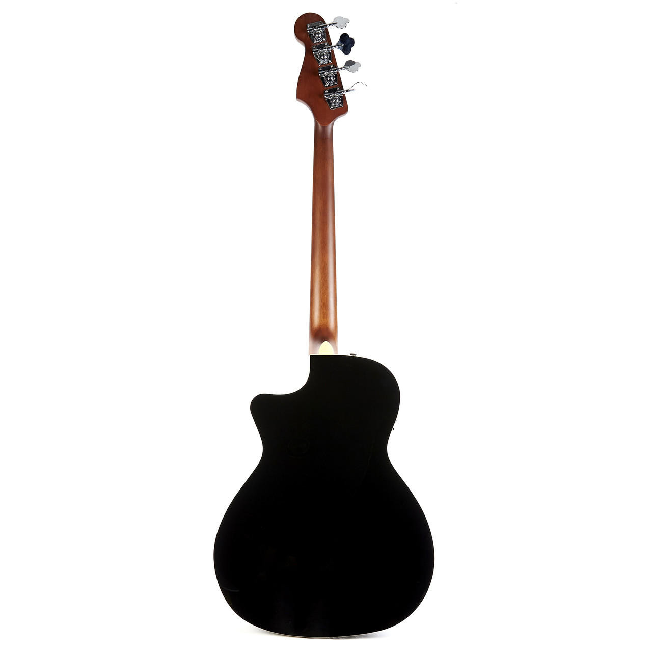 Fender Kingman Acoustic Electric Bass Walnut - Black | Cream City