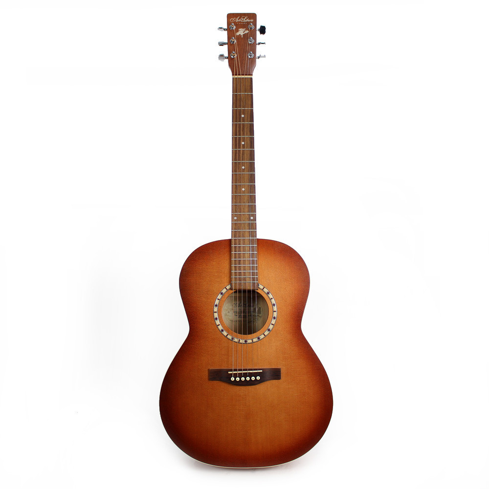 Art & Lutherie Folk Cedar Antique Burst Acoustic Guitar | Cream