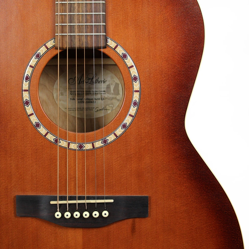 Art & Lutherie Folk Cedar Antique Burst QI Acoustic Electric