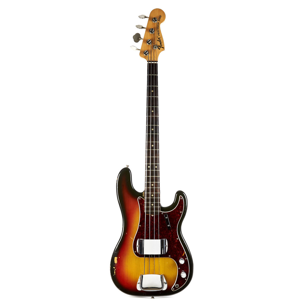 Vintage Fender Precision P Bass Sunburst 1969 | Cream City Music