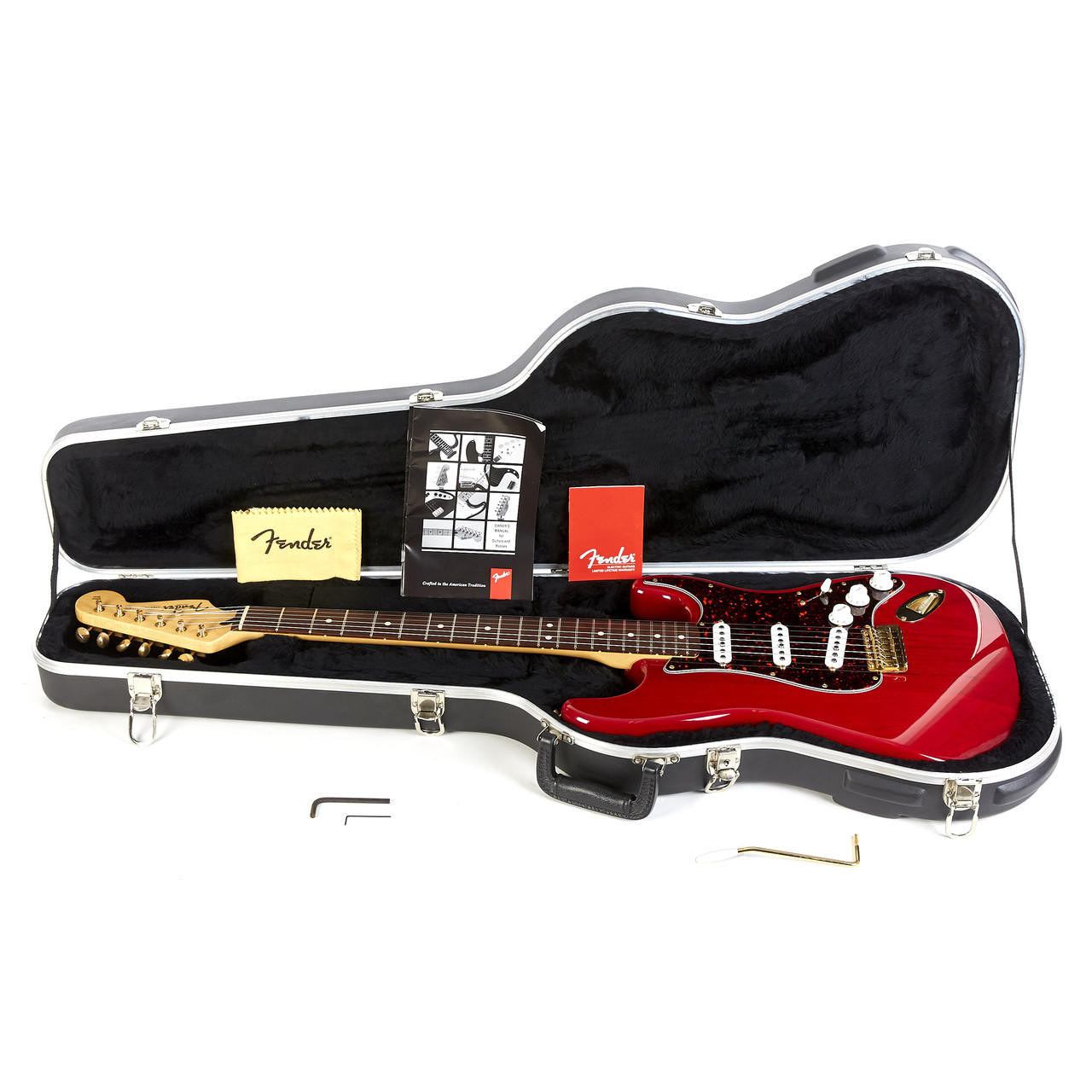 Used Fender Deluxe Series Super Stratocaster Crimson MIM 2000