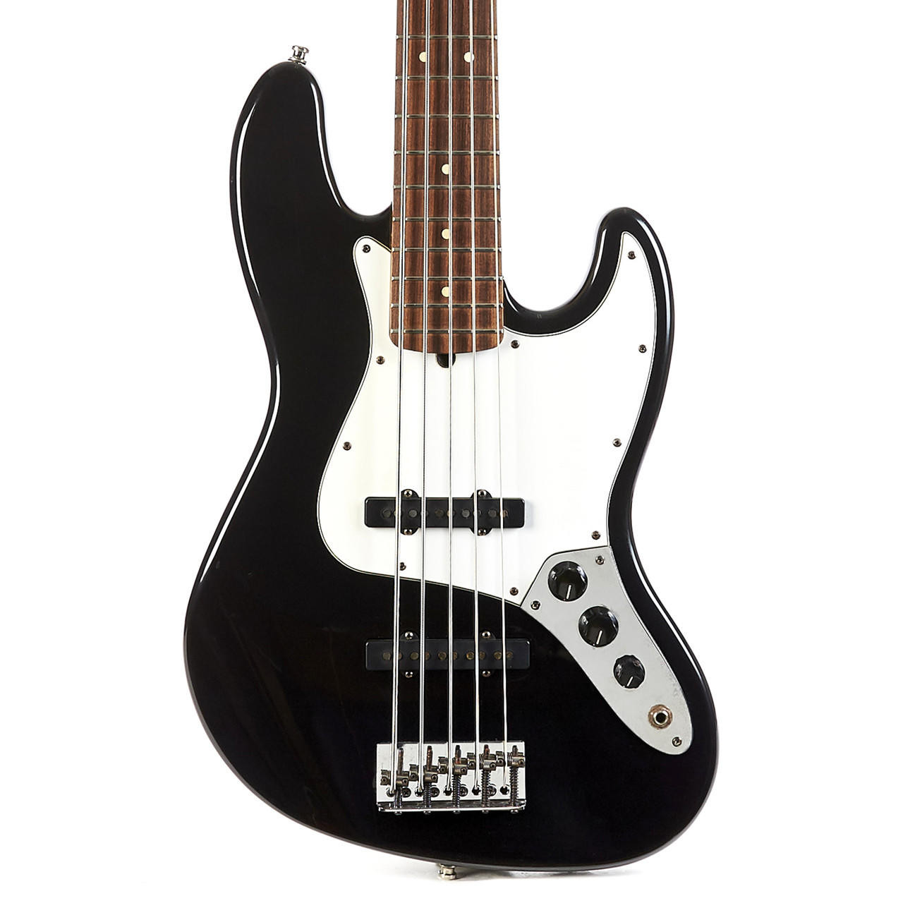 Used Fender Jazz Bass V 5-String Black 1995 | Cream City Music