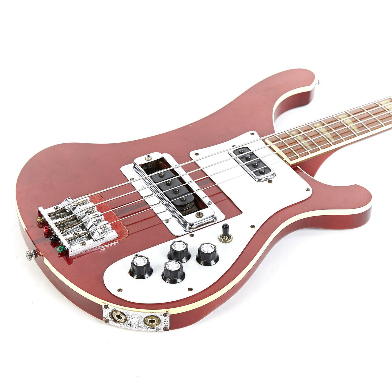 Rickenbacker4001 ベースー1977年真偽不明 Vintage Rickenbacker 4001 Burgundyglo 1977 | Cream City Music