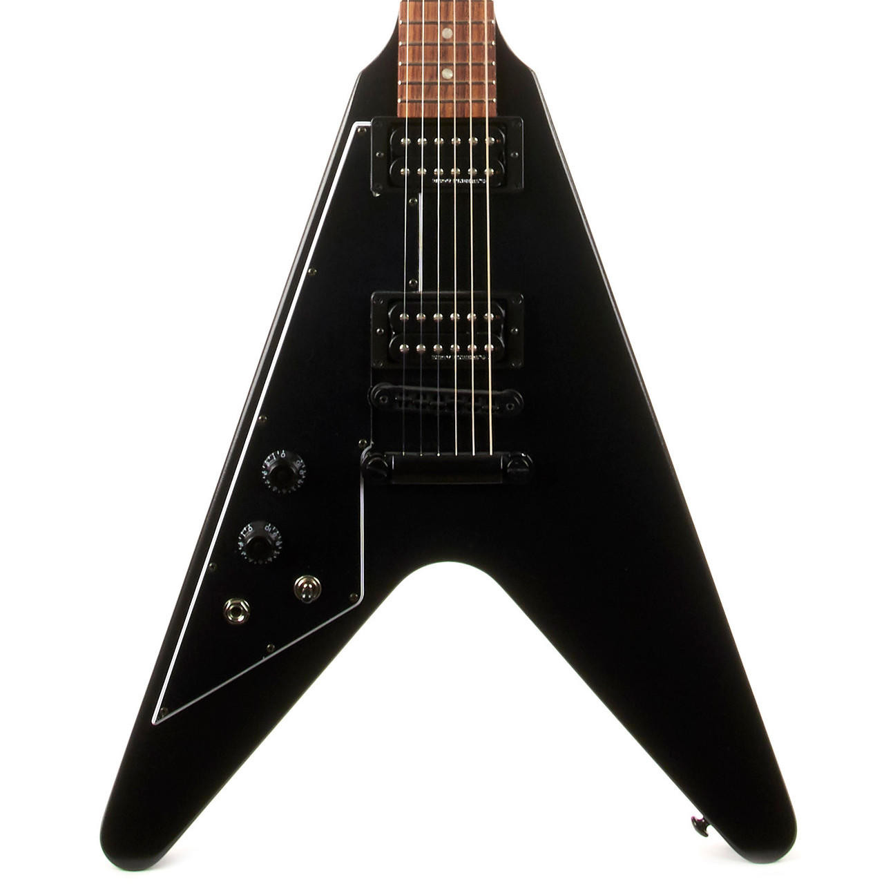Gibson Flying V エレキギター ブラック Gibson Flying V B-2 2019 Left Handed - Satin Ebony | Cream City Music