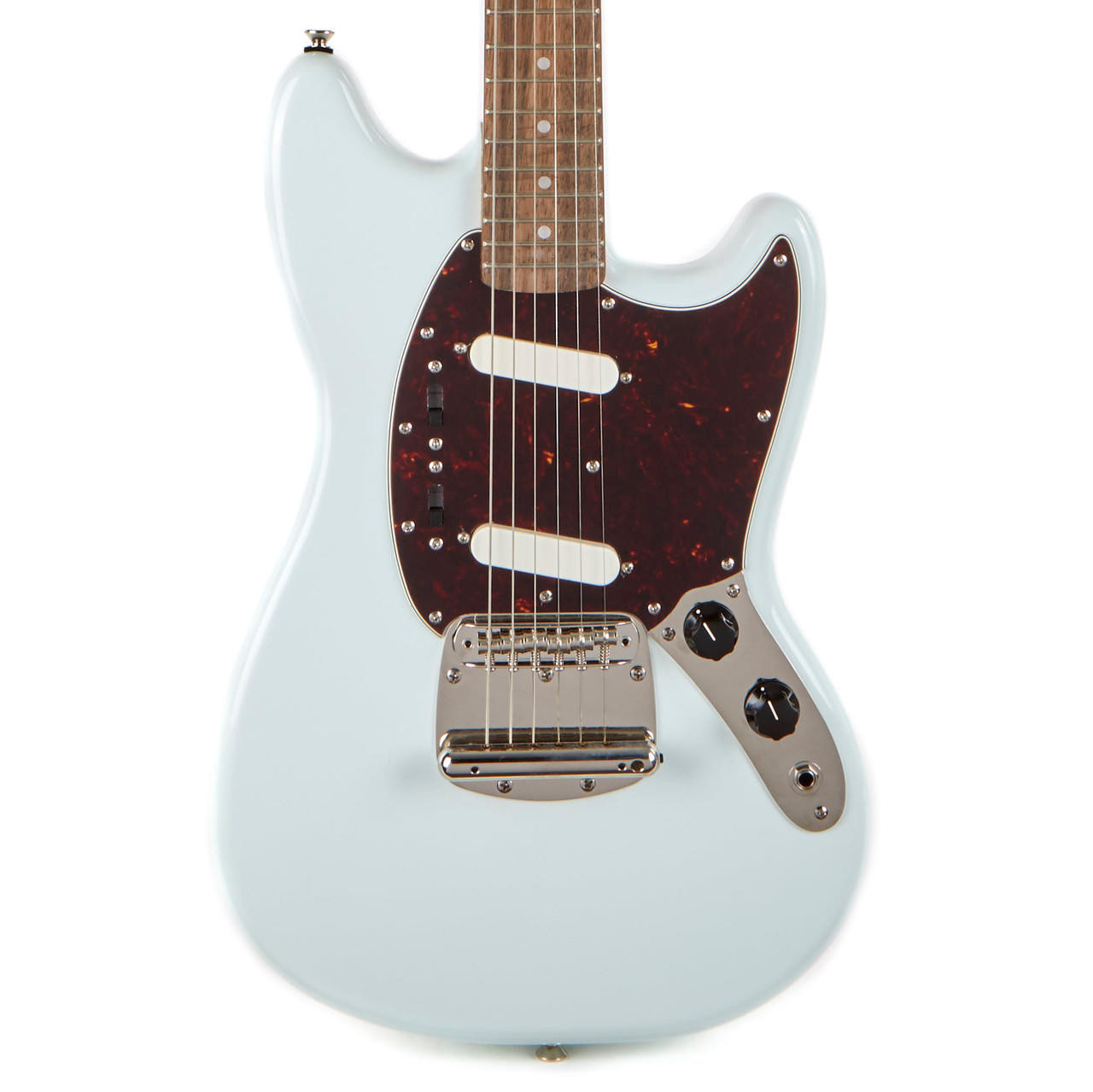【なるべく短めのアーム付属させる11356】SQUIER by Fender Squier Classic Vibe '60s Mustang Laurel - Sonic Blue | Cream City