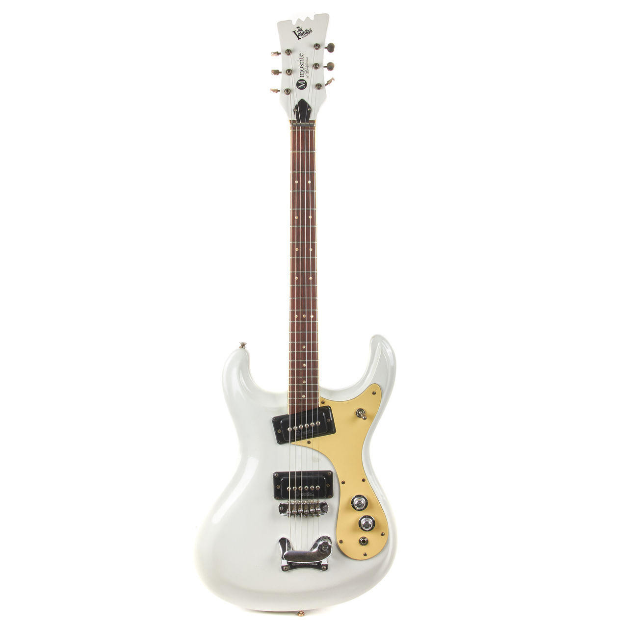 Vintage Used Mosrite The Ventures Model Refinished White | Cream