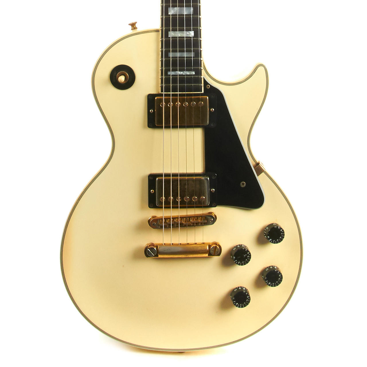 Used Gibson Les Paul Custom Alpine White 1997 | Cream City Music