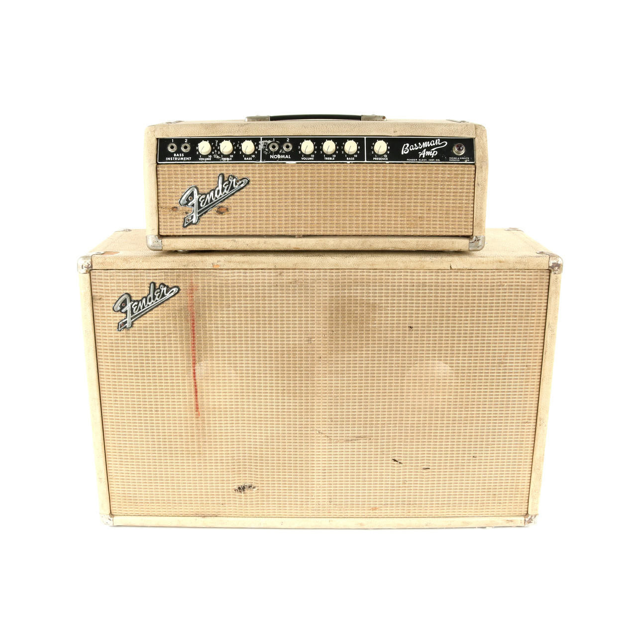 Vintage Fender Bassman 50W 2x12 Tube Amp 6G6B - 1964 | Cream City