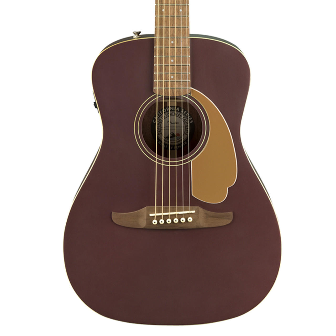Fender Malibu Player Walnut Acoustic Electric - Burgundy Satin