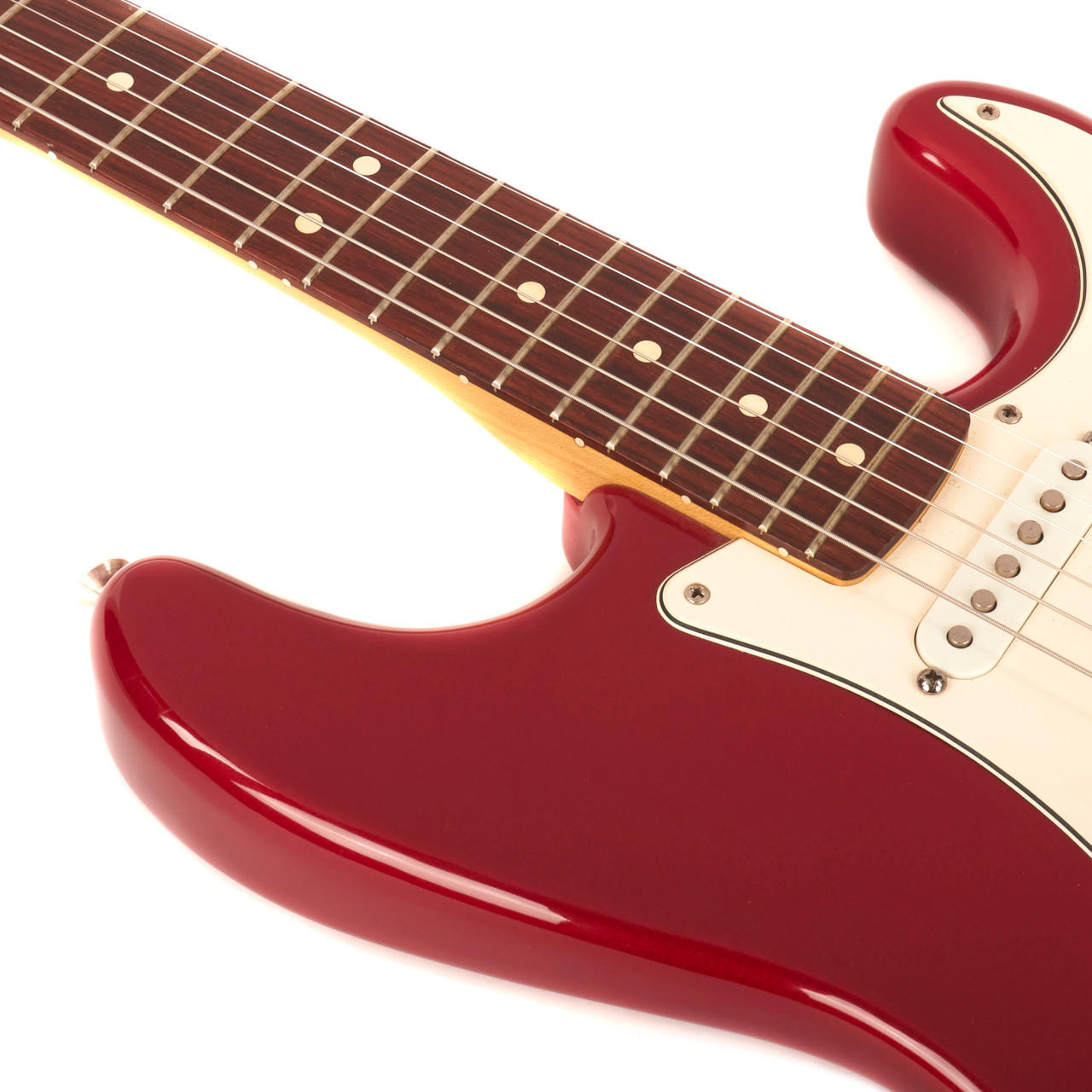 Used Fender Standard Stratocaster MIM Metallic Red 1996 | Cream