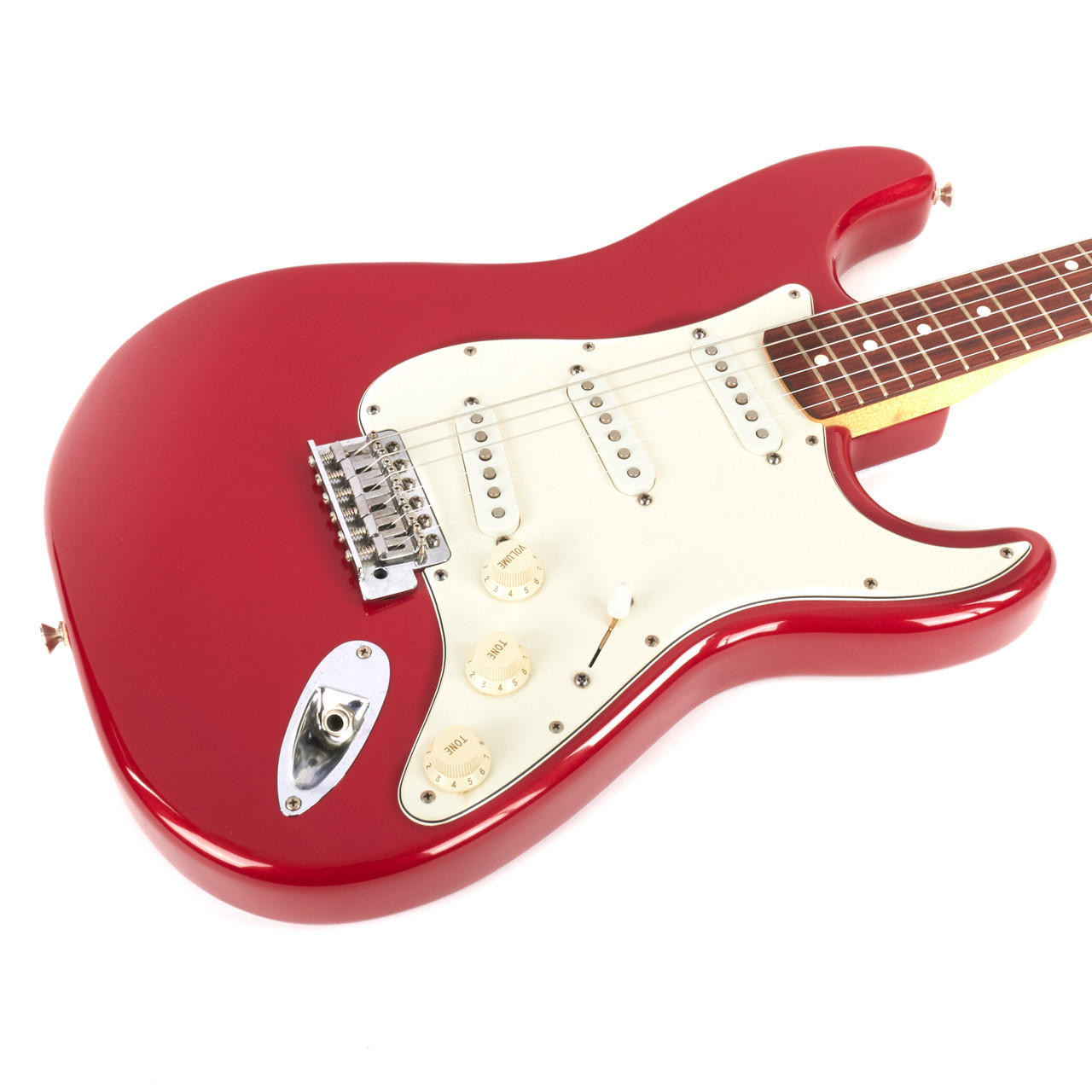 Used Fender Standard Stratocaster MIM Metallic Red 1996 | Cream