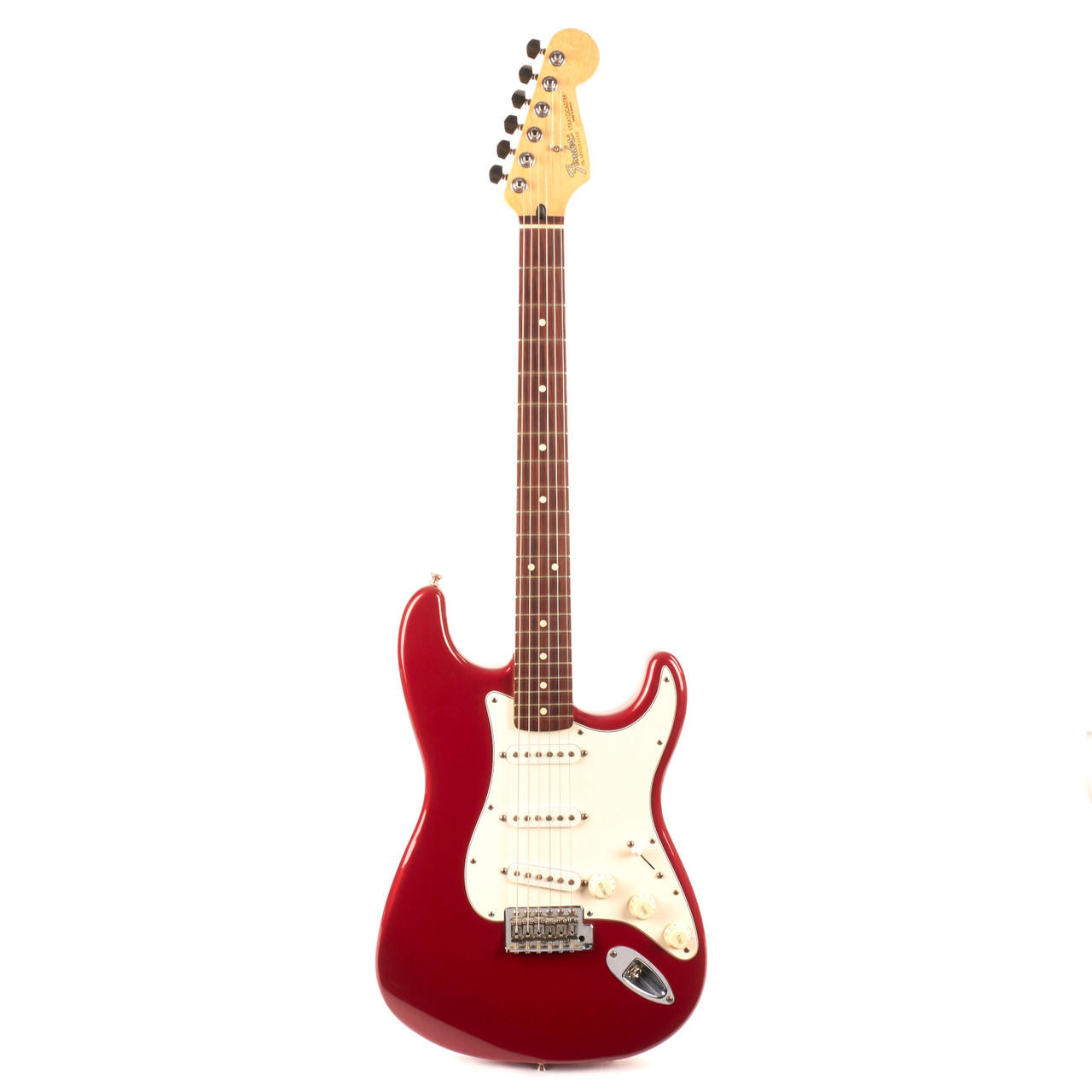 Used Fender Standard Stratocaster MIM Metallic Red 1996 | Cream