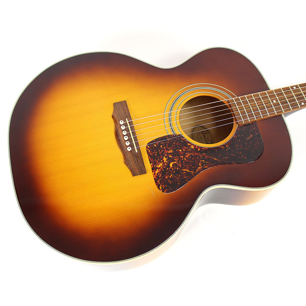 FG77　3点セット 1996 Guild JF30-AB Jumbo Acoustic Guitar Sunburst Finish | Cream