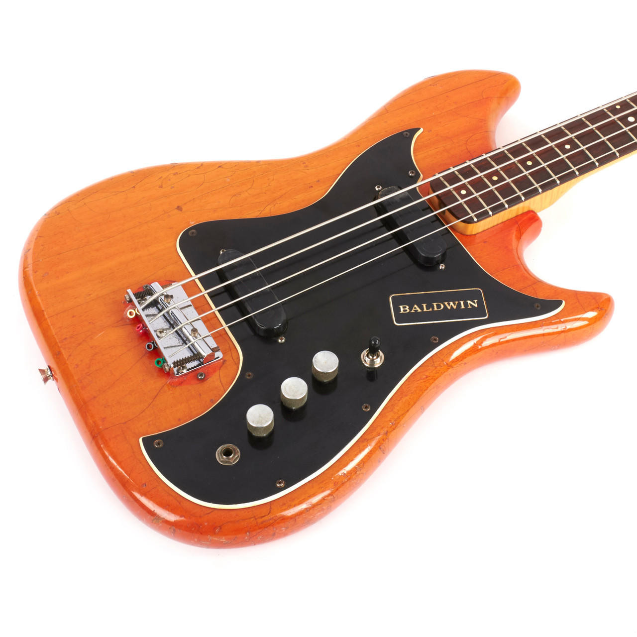 Vintage Burns Baldwin Nu-Sonic Bass Orange 1965 | Cream City Music