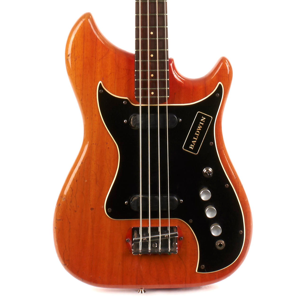 Vintage Burns Baldwin Nu-Sonic Bass Orange 1965 | Cream City Music