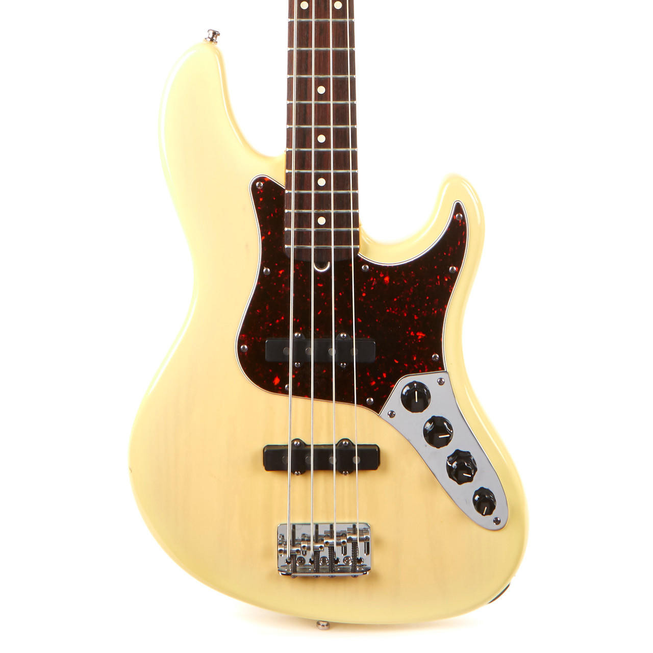 Used Fender American Deluxe Jazz Bass Blonde 1996 | Cream City Music