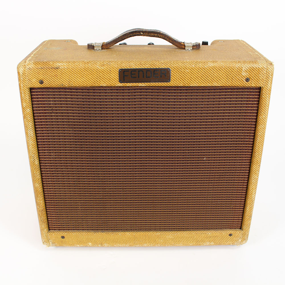 Vintage 1960 Fender Princeton Amp Narrow Panel Tweed 1x10
