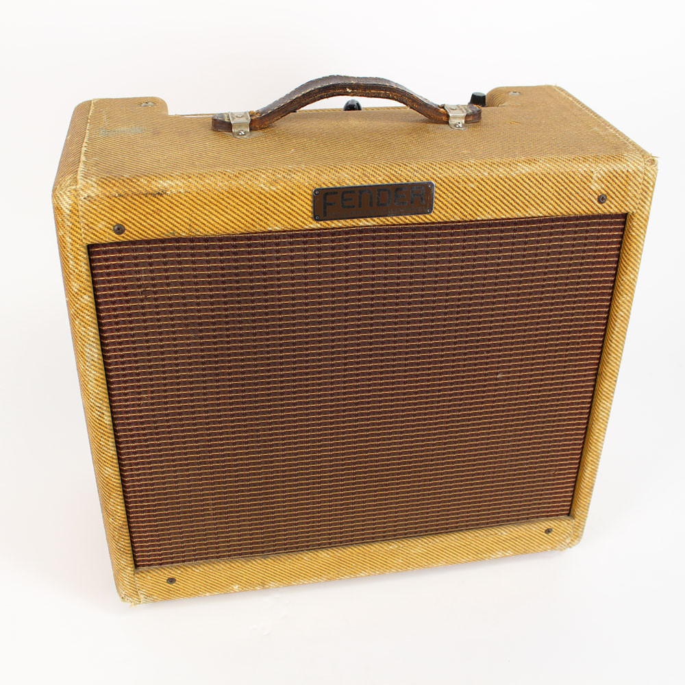 Vintage 1960 Fender Princeton Amp Narrow Panel Tweed 1x10