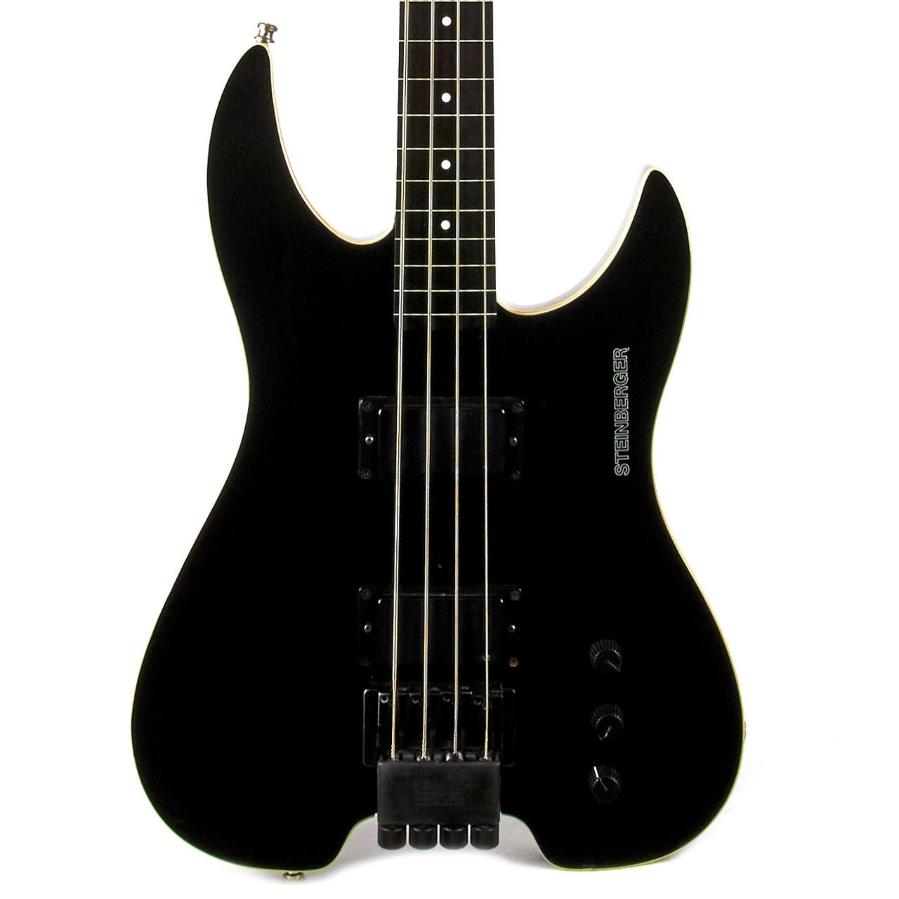 Vintage Used Steinberger XM-2 Fretless Bass Black 1987 | Cream
