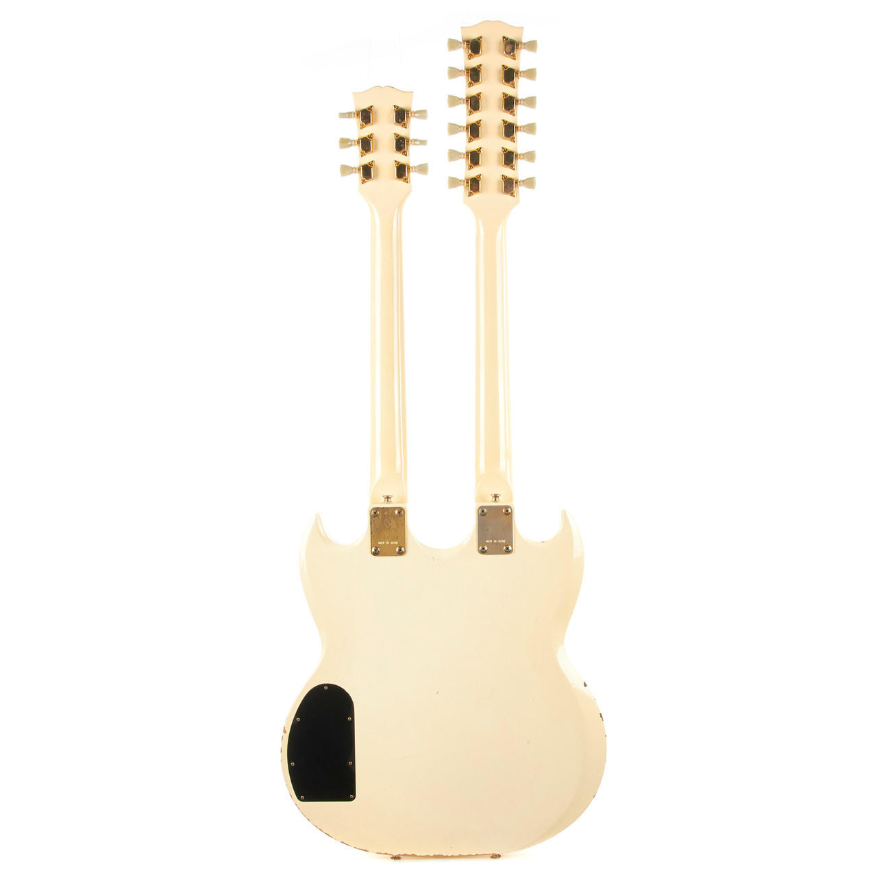Double Neck ￼￼ guitar original ￼ Vintage Ibanez 2402DX Double Neck White 1975 | Cream City Music