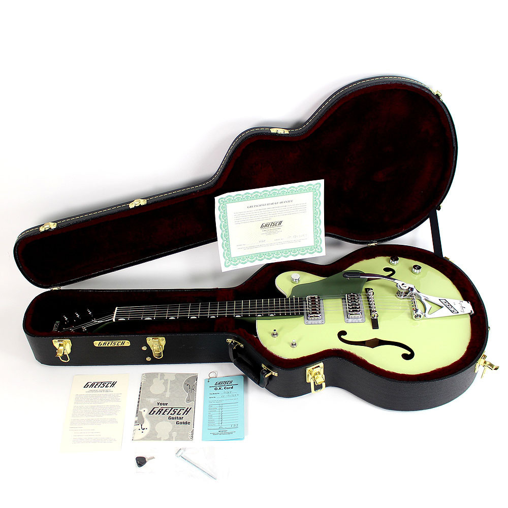 Gretsch G6118T Anniversary Two-tone Smoke Green w/ Bigsby | Cream