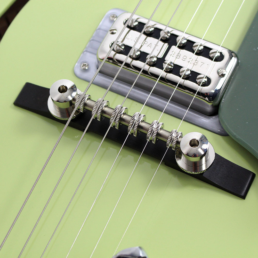 Gretsch G6118T Anniversary Two-tone Smoke Green w/ Bigsby | Cream