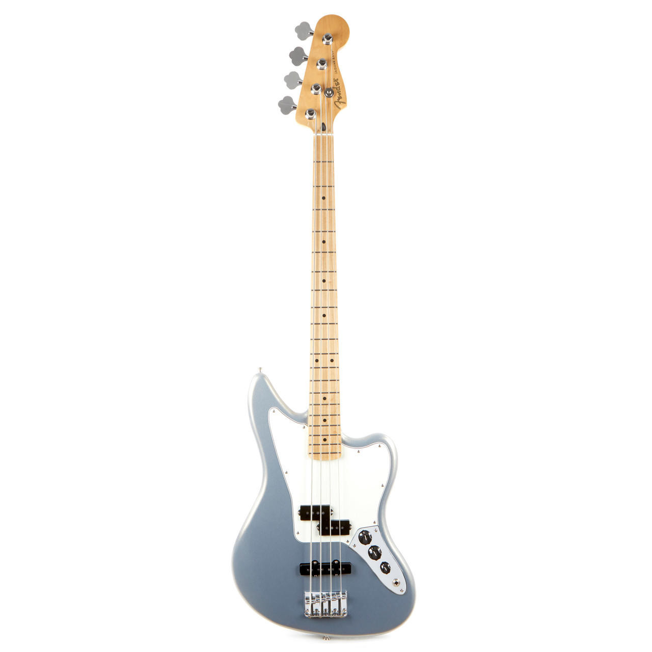 Fender Player Jaguar Bass Maple - Silver | Cream City Music