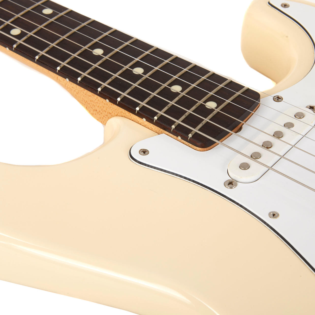 Used Fender Stratocaster MIJ Olympic White 1996 | Cream City Music
