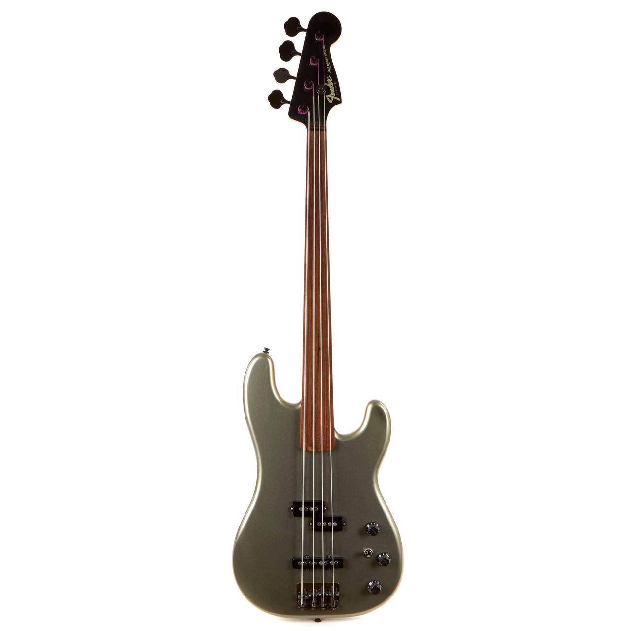Used Fender Jazz Bass Special Fretless Jade Pearl Metallic MIJ