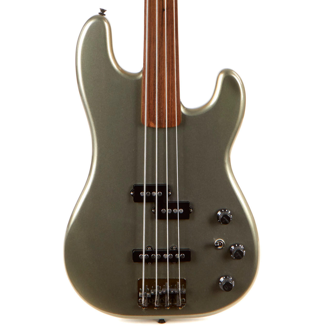 Used Fender Jazz Bass Special Fretless Jade Pearl Metallic MIJ
