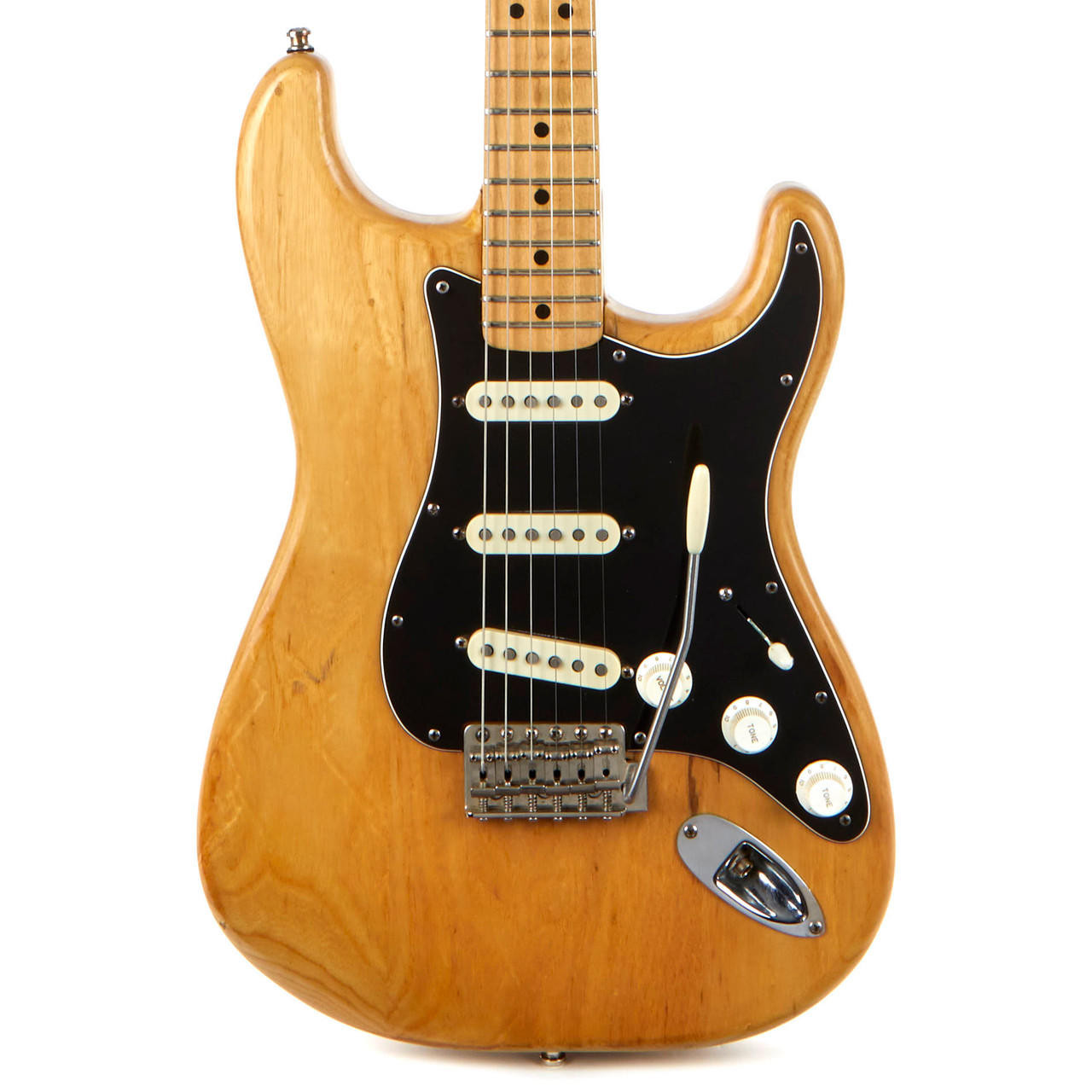 Fender Stratocaster 1976 mod ナチュラルウッド Vintage Fender Stratocaster Refinished Natural 1976 | Cream City Music