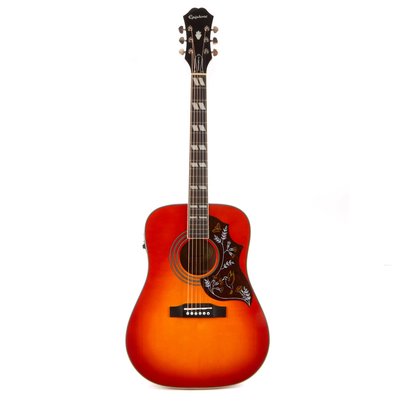 Used Epiphone Hummingbird Pro Dreadnought Faded Cherry Burst 2015 Used Epiphone Hummingbird Pro Dreadnought Faded Cherry Burst 2015