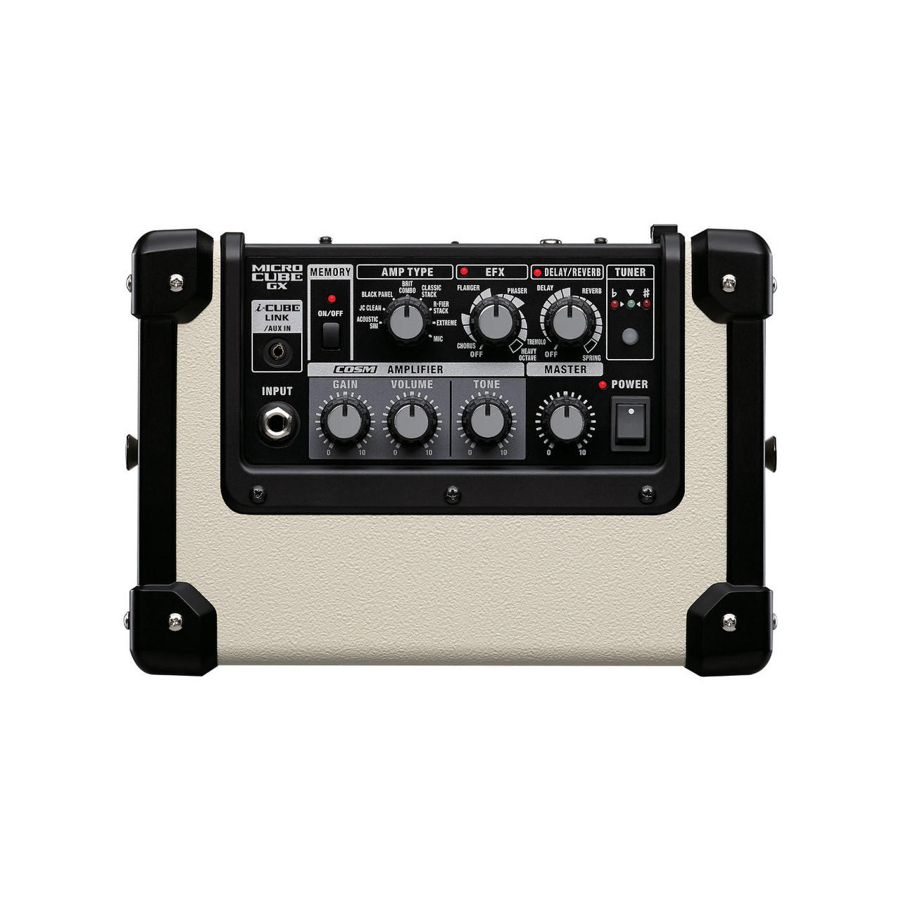 Roland Micro Cube GX 3W 1x5 Portable Guitar Combo Amp - White
