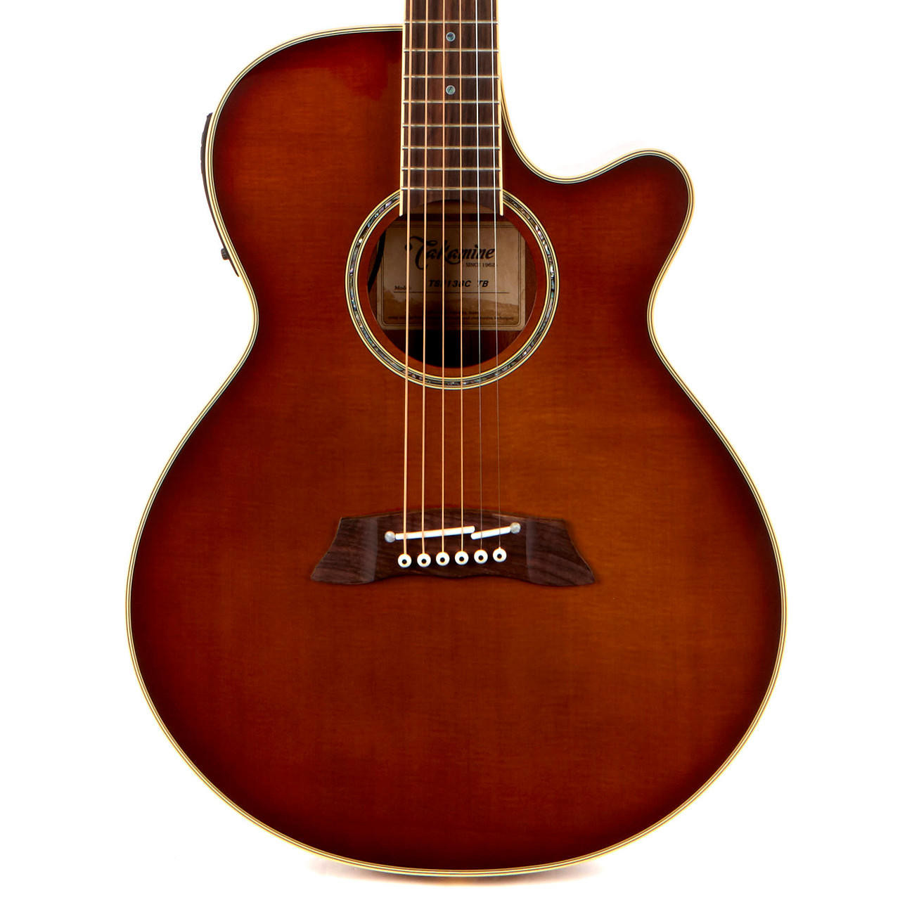 Takamine TSP138CTB Thinline Acoustic Electric - Tea Burst | Cream