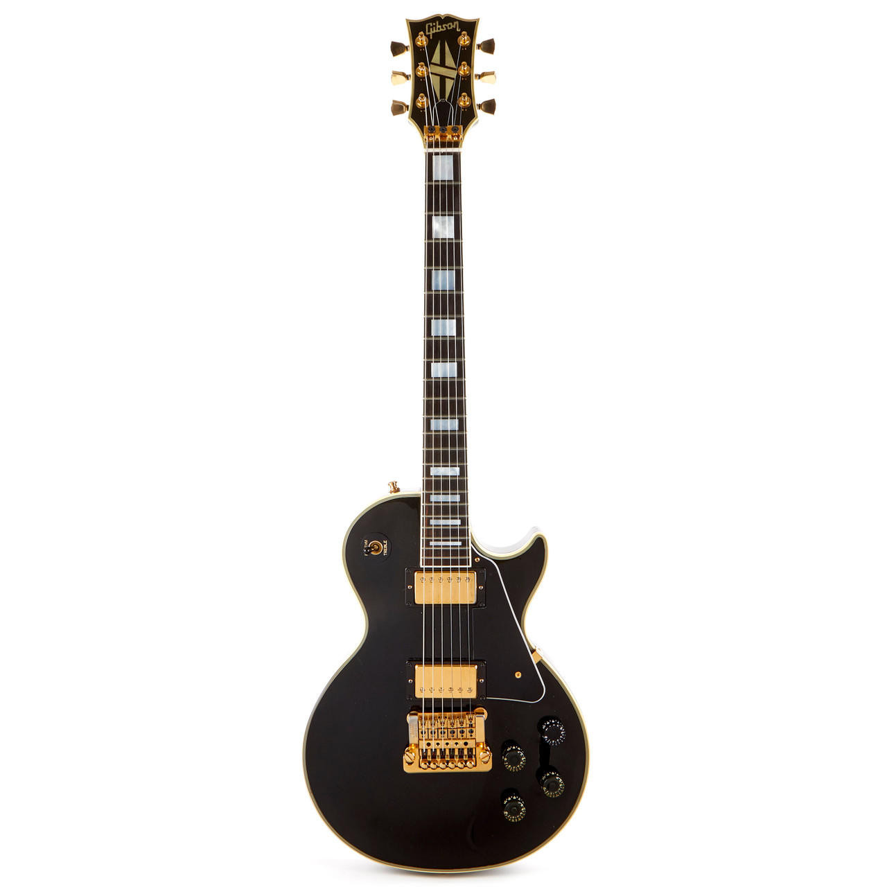 Vintage Gibson Les Paul Custom Ebony Factory Kahler 1986 | Cream